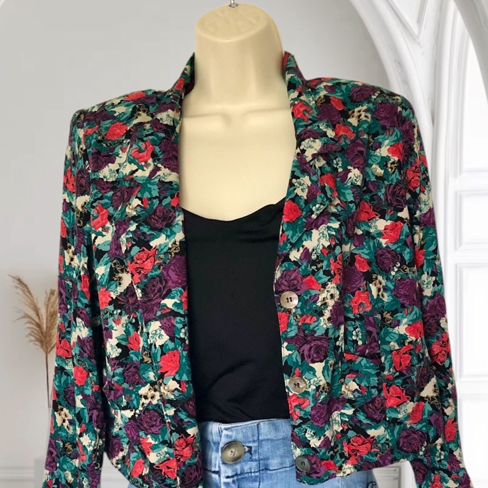 Vintage Floral Blazer - Picture 7 of 11